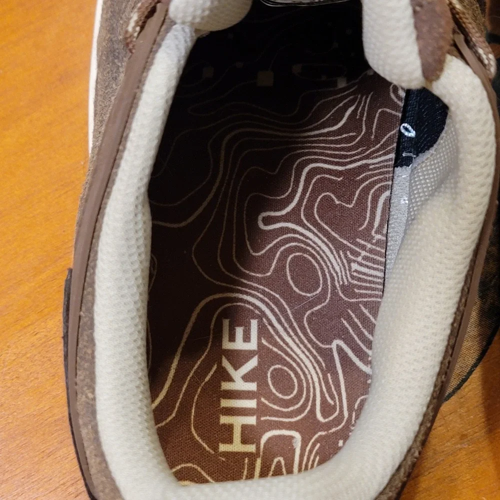 Hike Footwear Men 10 10.5 Barefoot Wide Toe Box Brown Suede Minimalist Sneakers